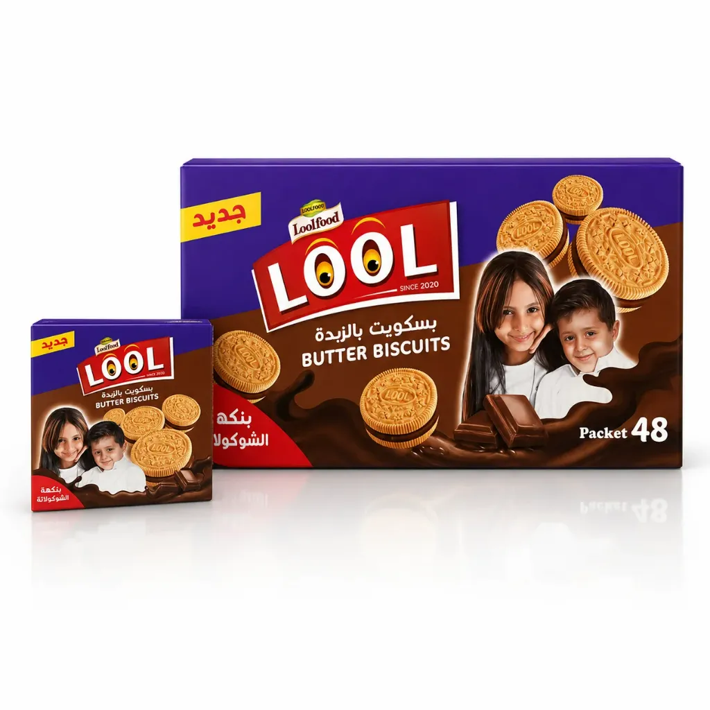 LOOL Butter Biscuits With Chocolate Flavor 48*90g