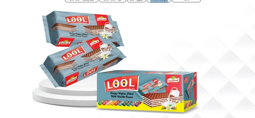 Lool Crispy Dark Wafers Filled with Milk and Cream 6 x 24 x 36 gm
