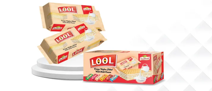 Lool Crispy Wafers Filled with Milk and Cream      6 x 24 x 36 gm