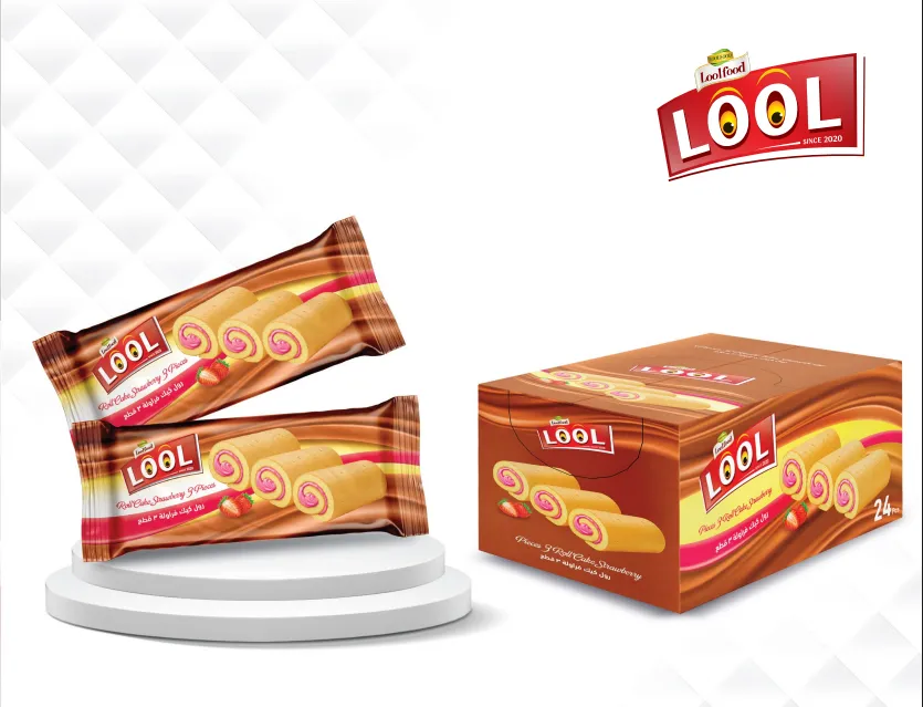3 Pieces Roll Cake Strawberry 12x12x55g