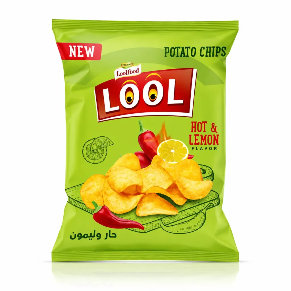 Lool Potato Chips - Hot & Lemon 24 x 90 gm
