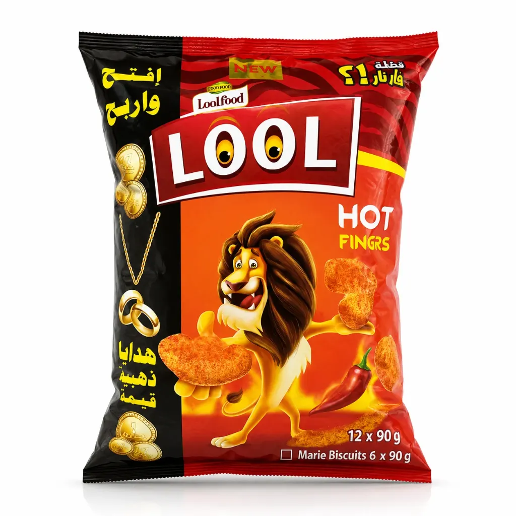 LOOL CRN Puffs Hot Cheese 24*70g